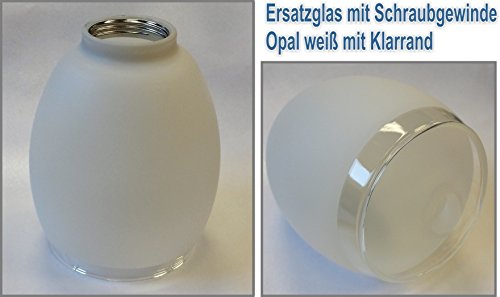 Wofi 6097 Lampenglas Topeka Atlanta Mauro Ersatzschirm Schirm Glas Lampenschirm Ersatzglas E14 - 3