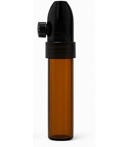 HEADNMORE® Set Da 2 Dosatori Acrilici Trasparenti Per Tabacco – Sniffer Tascabile Con Logo