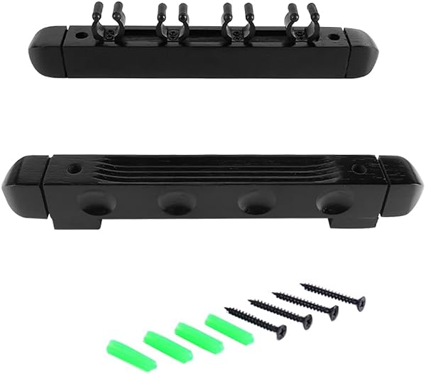 Sarini Soporte de Pared para Tacos con Capacidad para 4 Tacos Soporte de Pared para Tacos de Billar de Color Negro para organizar Tacos de Billar y Salas de Juegos - 1