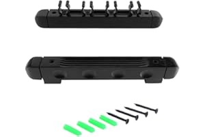 Sarini Support Mural pour queues de Billard pouvant contenir 4 queues Support Mural Noir pour queues de Billard et Organisation de Salle de Jeux