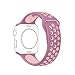 Produktbild Ontube 38MM Soft Silikon Ersatzband mit Bel¨¹ftungslchern f¨¹r Apple Watch Armband Serie 3 Serie 2, Serie 1, Sport, Edition, M/L Violet Staub/Pflaumen Nebel