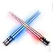 Produktbild (2 Pair, Red Blue) - Sabres Chop Lightsaber Led Light Up Chopsticks 2 Pair Red Blue