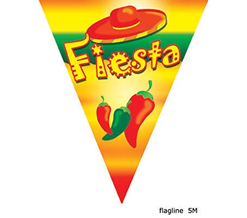 Wimpelkette Fiesta 5 m = 10 Wimpel