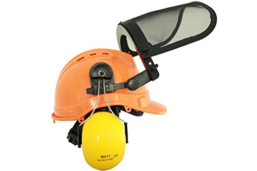 Profi Forsthelm Forstschutzhelm mit Visier und Gehörschutz Schutzhelm Forst Helm - 2