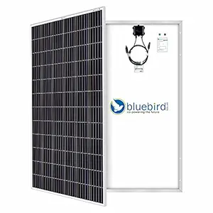 Bluebird Solar 395 Watt (Pack of 2) - 24 Volt Mono PERC Crystalline Solar Panels | BIS Certified | High Efficiency | 5BB A+ Grade Solar Cells | Junction Box with MC4 Connector | Home & Battery Usage