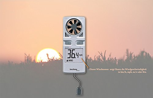 Technoline Windmesser EA 3000, Grau, 3,8 x 1,7 x 9,8 cm - 2