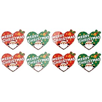 Pack of 48 Happy Christmas Seals, 40x20mm Oval Seal Labels, Stickers for Gift Wrapping, Presents ...