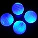 Produktbild crestgolf blinkende Leuchtender Golfball – Blau, Night Glow Flash-Light LED Golf Ball, 4 Stück