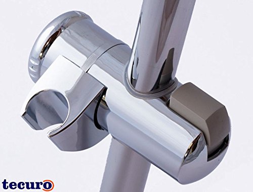 tecuro Gleiter Schieber Brausehalter für Wandstange Ø 23 mm chrom
