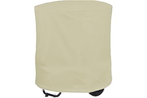 FUANA Elektrische Häcksler-Abdeckung, wasserdicht, schwere Holzhacker, Mulcher-Abdeckung, 210D Oxford-Tücher, 85 x 110 cm, für Holzhäcksler (beige)