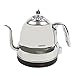 Produktbild JYKJ Wasserkocher, Schnelle Heizung Teekanne 304 Edelstahl Kaffeekanne 1.2L Lange Mund Wasserkocher Warmwasserboiler (Color : Silver)