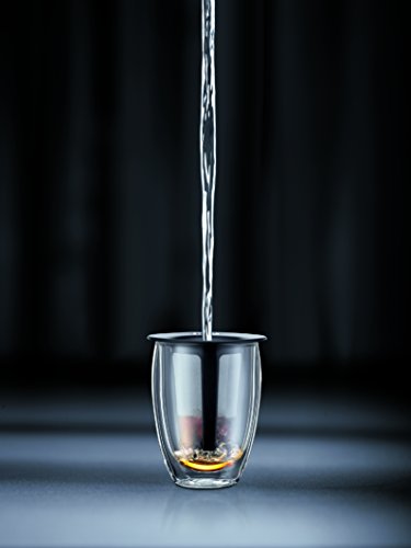 Bodum TEA FOR ONE Teeglas mit Kunststofffilter (Doppelwandig, Isoliert, 0,35 liters) schwarz - 3