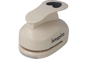 INNSPIRO Fustellatrice Eva Foam Punch Cuore 50 mm, perforatrici per Scrapbooking, fai da te, creazione di carte