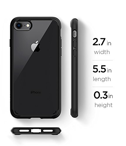 Spigen Ultra Hybrid [2nd Generation] iPhone 7 Case with Clear Air Cushion Technology for Apple iPhone 7 (2016) - Black