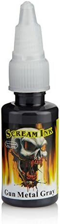 Scream 2 Tattoo Ink - Gun Metal Gray - 1oz/30ml - New Formula - Permanent Tattoo Ink