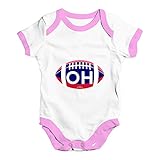 TWISTED ENVY Baby Mädchen (0-24 Monate) Body Gr. 6-12 Monate, White Pink Trim