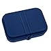 Produktbild Koziol Pascal L Lunchbox mit Trennsteg, Brotbox, Brotdose, Frischhaltebox, Kunststoff, Deep Velvet Blue mit Weiß, 23.2 cm, 3152398