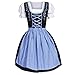 Produktbild KIMODO Damen Oktoberfest Dirndl Kleid, Bayerische Taverne Bar Maid Party Cosplay Dirndl Spleiß Traditionelles Minikleid Oktoberfest Karneval Kostüm