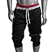 Produktbild BA Zha Hei 1 Stück Männer Sport Sweat Hosen Shorts Harem Dance Baggy Jogging Trainingshose Hose Sweatpants Sporthose Jogging Baggy Jogginghose Slim Atmungsaktiv Trainingshose (Schwarz, XXL)