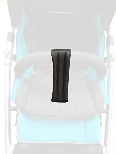 Smart-Planet® hochwertiger Schrittgurt / Rutschgurt für Ihren Kinderwagen / Buggy der peferkte Haltegurt für Ihren Buggy – Universal schwarz - 3