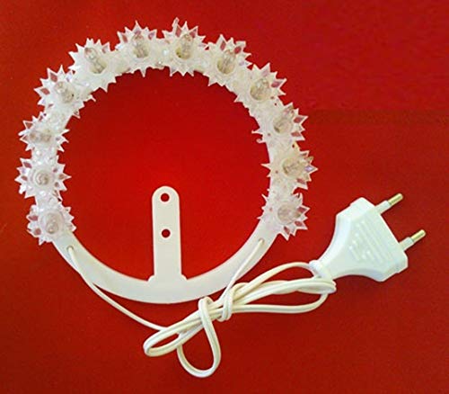 TrAdE Shop Traesio - CORONCINE Decorative ELETTRICHE A PISELLINI E/O LED 220V 3,5V 24V CORONCINA - 16, Pisellini, 220V