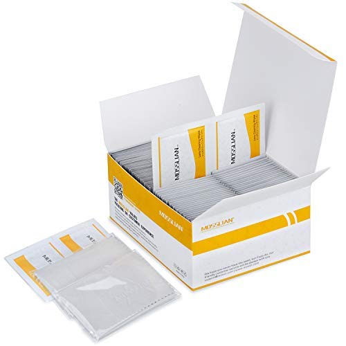 MOSSLIAN Toallitas de Limpieza Ideales para Teléfono,Relojes,Espejo,Gafas Protectoras, Espejo Retrovisor, Parabrisas,100wipes+2cloths