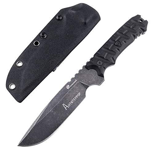 HX OUTDOORS Überlebensmesser,Tactical Messer, Outdoor Survival Messer, Jagdmesser,Einhandmesser mit ergonomischem G10-Griff