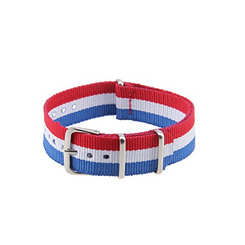 Possbay Nylon Uhrenarmband 18mm 20mm 22mm Sport Militaer Herren Damen Unisex Farbauswahl