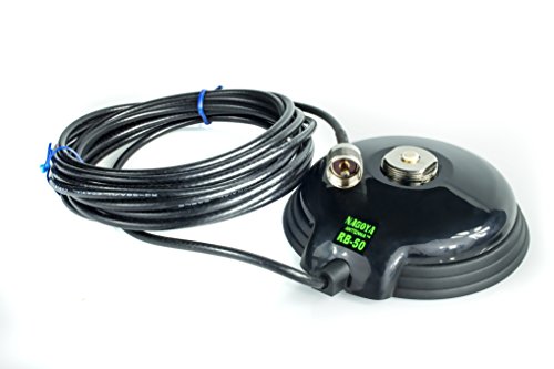 Nagoya RB-50 (5" Base) 5/8 NMO Mount Magnet, 18' RG-58 PL-259, Includes Rain Cap