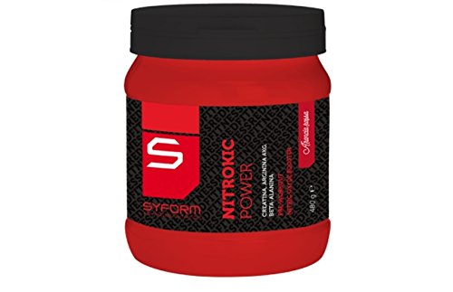1x SYFORM NITROKIC POWER 480g (GUSTO ARANCIA ROSSA) pre allenamento con creatina citrato, betaina, citrullina e altri ingredienti per il vostro workout + OMAGGIO BORRACCIA - NT INTEGRATORI