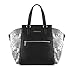 Produktbild WITTCHEN Damen Henkeltaschen Damentasche, 13x41x27 cm, Schwarz/grau, Leder, Kunstleder, Handmade, 83-4Y-406-1
