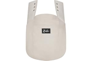 ROOKIE Babytrage Konnekt - Bequem u. super anpassbar - Bauchtrage u. Rückentrage für Neugeborene ab Geburt - Design Baby Trage aus weicher Bio-Baumwolle (Beige)