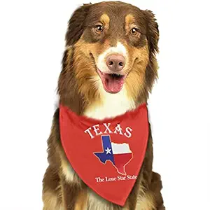Texas Lone Star State Dog Bandana,Dog Bandanas Triangle Bibs Scarf Accessories for Small Medium Large Dogs Cats Pets Animals