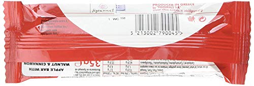 I.D Fruit Bars Apfel Riegel mit Walnüssen ganz natürlich - hochfaserverstärkt - Display Box mit 12 Bars, 420 g