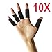 Price comparison product image Generic r Protector Sle Straight 10x Black Stretchy Finger Protector Sleeve Support Arthritis Sports Aid Straight r Protector Sle 10x Black Stret