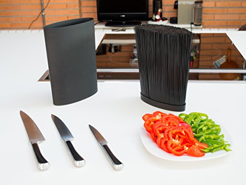 #1 Messerblock / Messerhalter von BRUMA – Unbestückt – Ohne Messer – Borsteneinsatz Herausnehmbar – Für Aufbewahrung der Messer. Zwei Jahre Austauschgarantie - 3