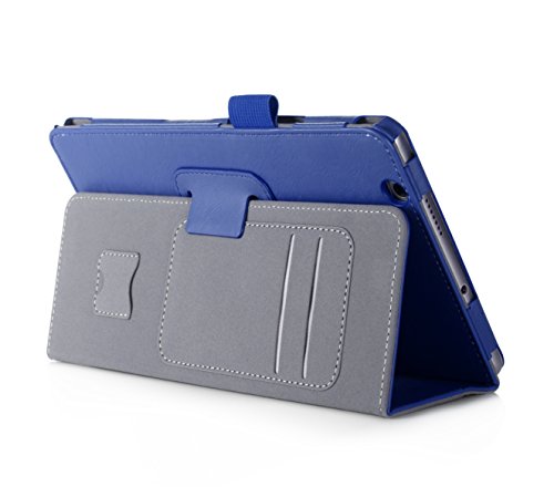BeePole HUAWEI MediaPad M3 Hülle – Smartes Tablet Schutzcase aus PU-Leder mit Handschlaufe Kartenschächten und magnetischer Aufwach/Schlaf Funktion für HUAWEI MediaPad M3 8.4″(2016), Blau - 6