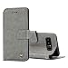 Produktbild Samsung Galaxy Note 8 2017 Casefirst Premium PU Leder Tasche Handycover Bumper Tasche Mit Standfunktion Kartenfach Wallet Handyhülle Ultra Dünn Extrem Hoher Fallschutz Schutzhülle für Samsung Galaxy Note 8 2017 (Grau)