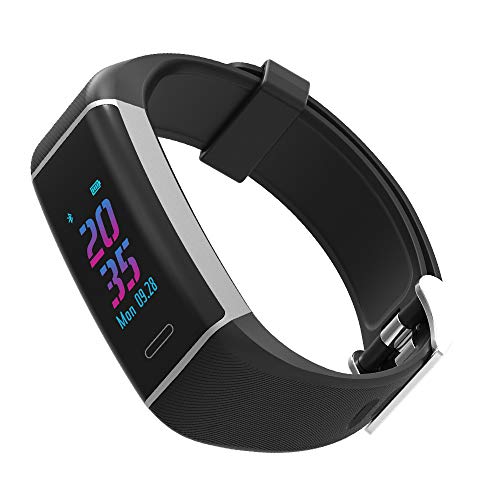 Preisvergleich Produktbild CXL Wasserdichter Pulsmesser unabhängige GPS-Bewegungsiegationspfad mit Geschwindigkeit Bluetooth-Herzfrequenz Wetter Anti-Aquarell-Bildschirm Smart Armband für Android und iOS