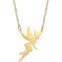 EUEAVAN Fairy Pixie Angel Tinkerbell Pendant Necklace Princess ...