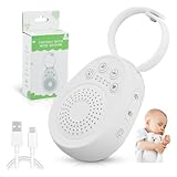 White Noise Machine, Portable Sleep Sound Machine With 20 Nature Soothing Sounds, Baby Sleep Aid With 4-speed Timer For Sleeping Nursery Home Office Travel Gift, Usb Rechargeable