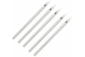 Beauty7 Sterylna jednorazowa igła do piercingu, bez zarodków, z medyczną stalą nierdzewną 316L, do nosa, uszu, ust