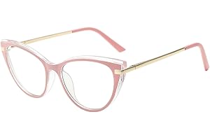 LJCZKA Blue Light Blocking Glasses Cat Eye for Women, Anti Blue Light Glasses Computer Eyeglasses Clear for Anti Fatigue and Eyestrain