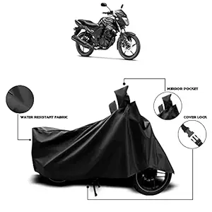 KEDIT  - New Yamah SZ-RR Waterproof - UV Protection & Dust Proof Full Bike - Scooty Two Wheeler Body Cover for Yamah SZ-RR (KDT-KT-276-Black)