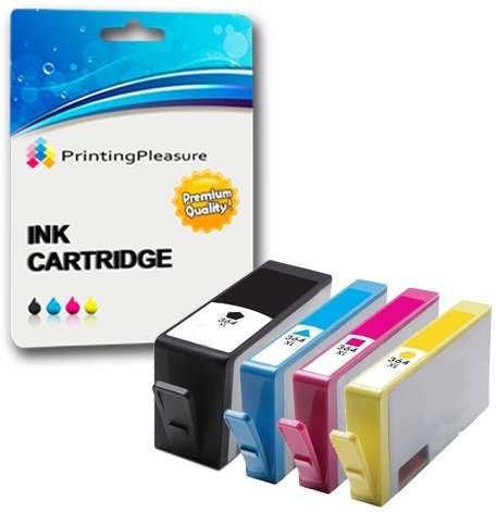 Printing Pleasure 4 Compatibles HP 364XL Cartuchos de Tinta Reemplazo para HP Photosmart 5510 5514 5515 5520 6510 6520 B110a Plus B209a B210a Deskjet 3070A 3520 Officejet 4610 4620, Alta Capacidad