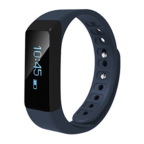 arVin Smart Fitness Tracker Bracelet, Bluetooth V4.0 Intelligent Step Tracker Calories Tracking Health Sleep Monitoring Call ID Reminder Wrist Bands Wristwatch (Blue)