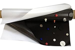 MAGNOSPHERE Feuille ferreuse brut - Feuille Caoutchouc Ferreux AUTO ADHESIF 0,6mm x 50cm x 100cm