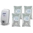 Purell Hand sanitizer set (4 Refills 1000 ml with one manual Dispenser)