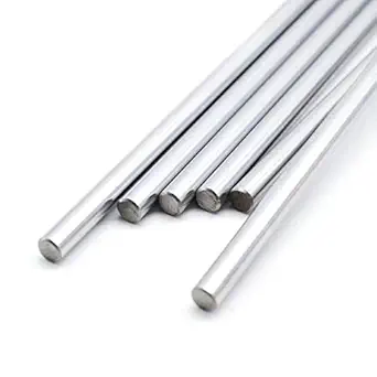 INVENTO 2pcs EN31 Rustproof Steel Smooth Rod 8mm OD 200mm (0.2 mtr) Long for CNC Robotics Machines DIY Projects