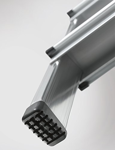 Hailo 8944-001 Alu-Sicherheits-Haushaltsleiter L40 – 4 Stufen mit SicherheitsBügel – Stiftung Warentest GUT (02/2010) - 4